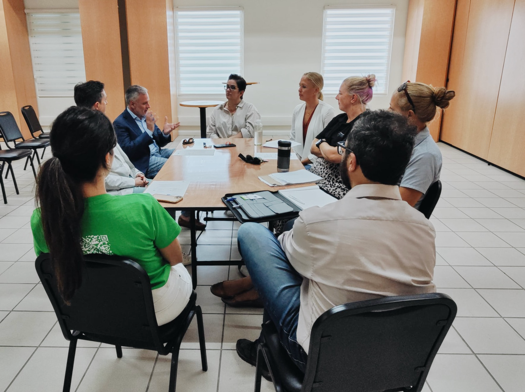 vlpf and nature foundation sxm at a meeting with local stakeholders on the island