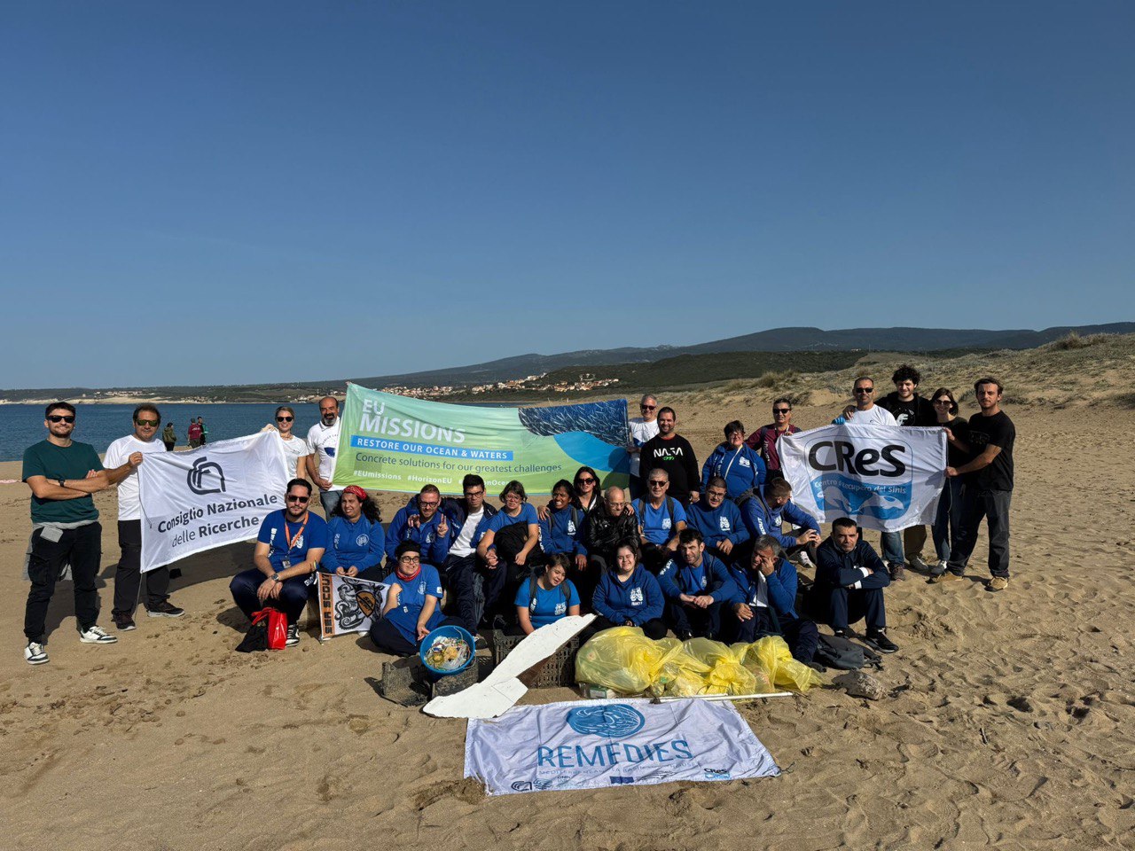 VLPF e CNR IAS in Sardegna: Cleanup e monitoraggio dei rifiuti marini con le nuove soluzioni digitali della Missione Oceano