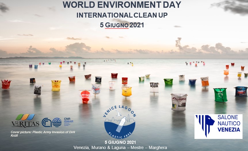 The International clean-up campaign for the World Environment Day in Venice