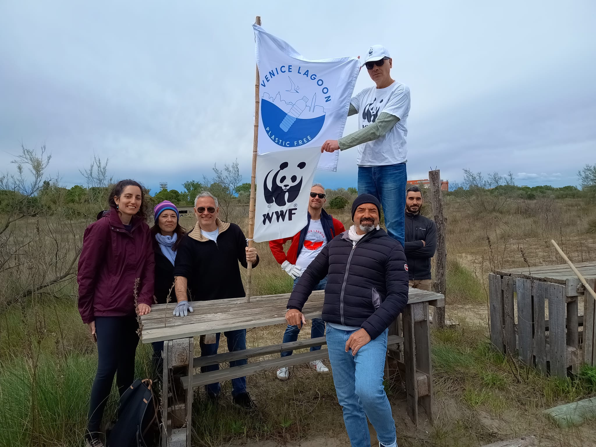 VLPF monitors beach plastic at the WWF Oasis of Alberoni in Lido, Venice