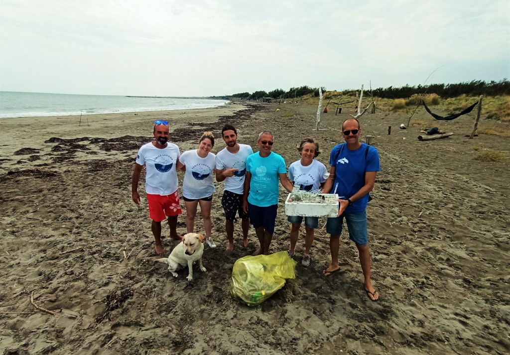 Marine litter monitoring at Saint Pietro in Volta beach in Portosecco (Venice)