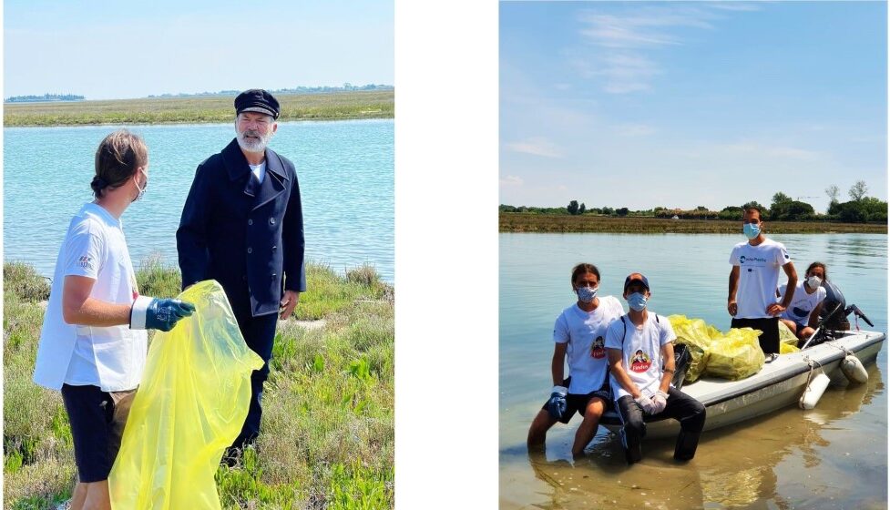 capitan findus e venice lagoon plastic free