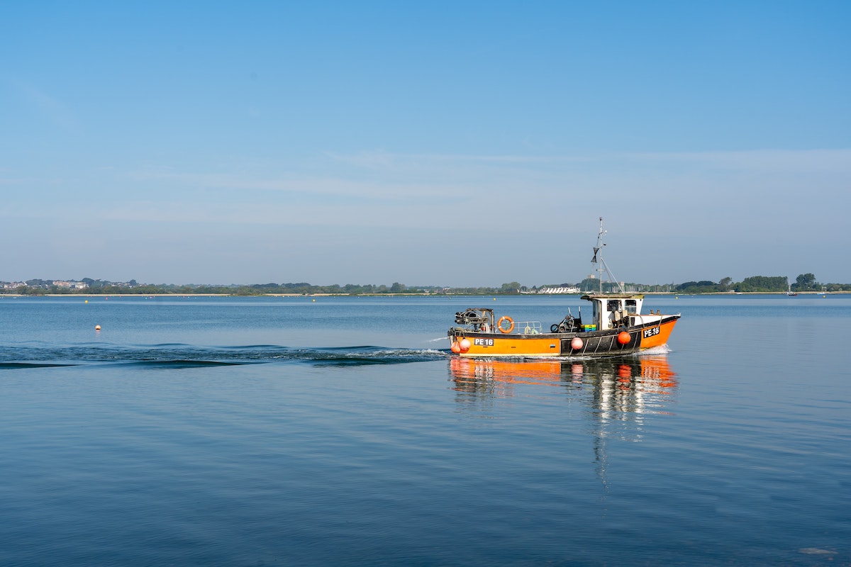 legge salvamare law fishing boat on the sea